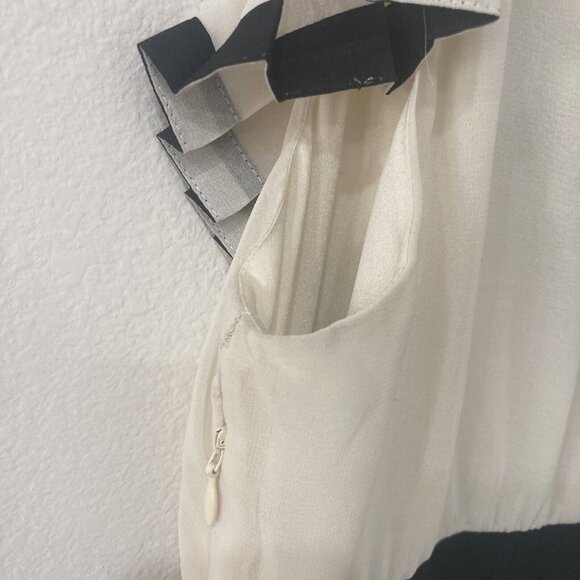 New Rory Beca Ivory Surplice Pleat Dress Casual New size M Party sleeveless - Picture 8 of 8